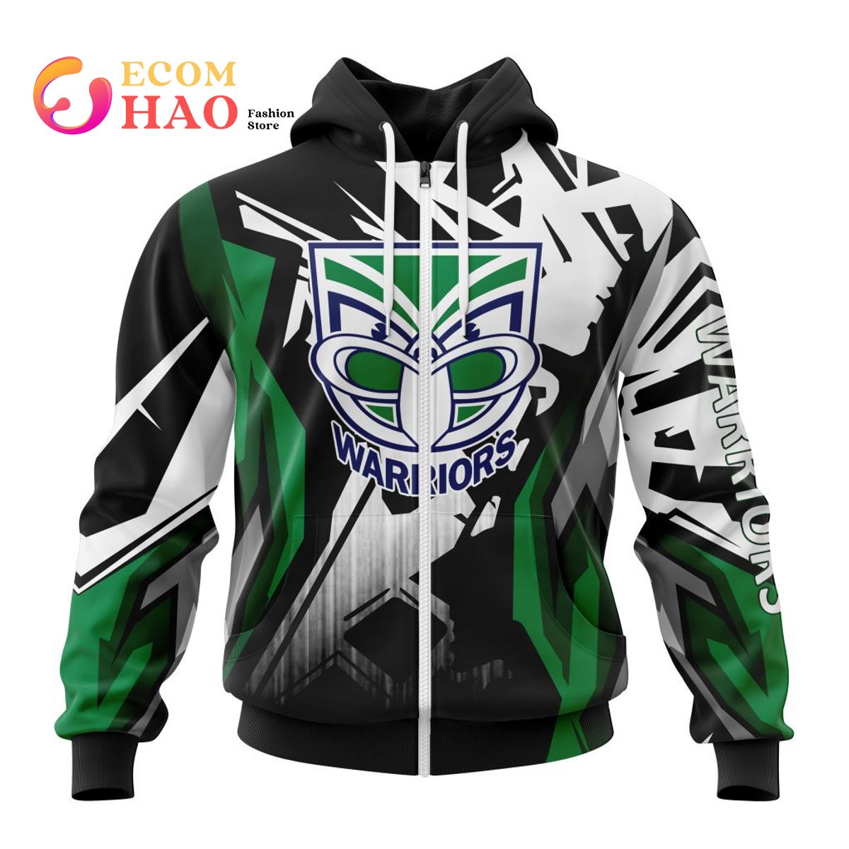 NRL New Zealand Warriors Specialized Design With MotoCross Syle 3D Hoodie