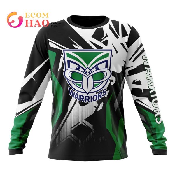 NRL New Zealand Warriors Specialized Design With MotoCross Syle 3D Hoodie