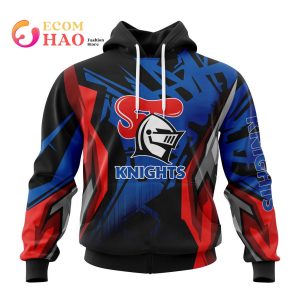 NRL Newcastle Knights Specialized Design With MotoCross Syle 3D Hoodie