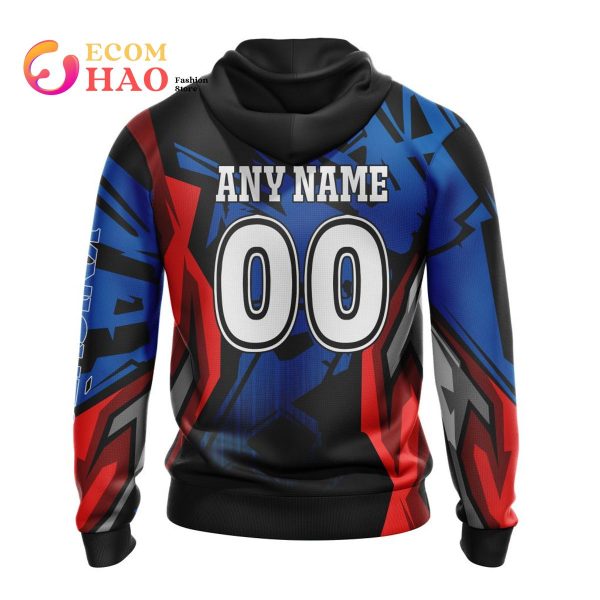 NRL Newcastle Knights Specialized Design With MotoCross Syle 3D Hoodie