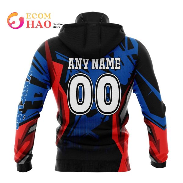 NRL Newcastle Knights Specialized Design With MotoCross Syle 3D Hoodie