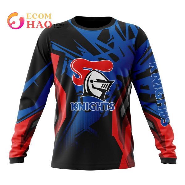 NRL Newcastle Knights Specialized Design With MotoCross Syle 3D Hoodie