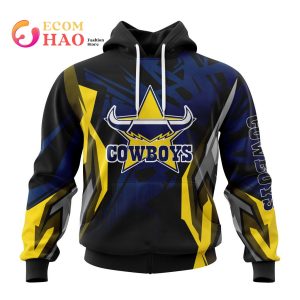 NRL North Queensland Cowboys Specialized Design With MotoCross Syle 3D Hoodie