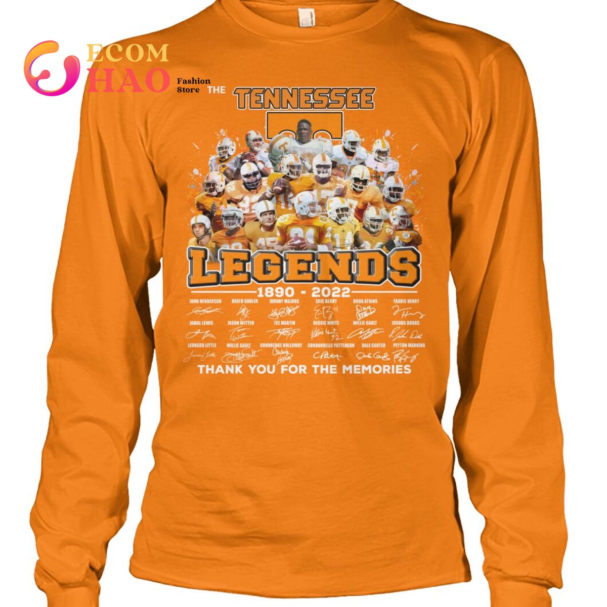 The Tennessee Legends 1890-2022 Thank You For The Memories T-Shirt