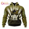 NHL Columbus Blue Jackets Special Military Camo Kits For Veterans Day And Rememberance Day 3D Hoodie