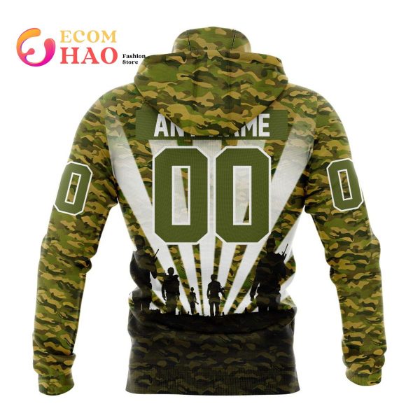 NHL Columbus Blue Jackets Special Military Camo Kits For Veterans Day And Rememberance Day 3D Hoodie