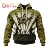 NHL Columbus Blue Jackets Special Military Camo Kits For Veterans Day And Rememberance Day 3D Hoodie