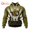 NHL New York Rangers Special Military Camo Kits For Veterans Day And Rememberance Day 3D Hoodie