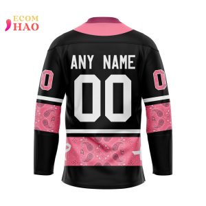 NHL Anaheim Ducks Specialized Design In Classic Style With Paisley! IN OCTOBER WE WEAR PINK BREAST CANCER 3D Hockey Jersey