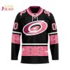 NHL Calgary Flames Specialized Design In Classic Style With Paisley! IN OCTOBER WE WEAR PINK BREAST CANCER 3D Hockey Jersey