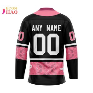 NHL Carolina Hurricanes Specialized Design In Classic Style With Paisley! IN OCTOBER WE WEAR PINK BREAST CANCER 3D Hockey Jersey