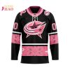 NHL Colorado Avalanche Specialized Design In Classic Style With Paisley! IN OCTOBER WE WEAR PINK BREAST CANCER 3D Hockey Jersey