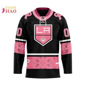 NHL Los Angeles Kings Specialized Design In Classic Style With Paisley! IN OCTOBER WE WEAR PINK BREAST CANCER 3D Hockey Jersey