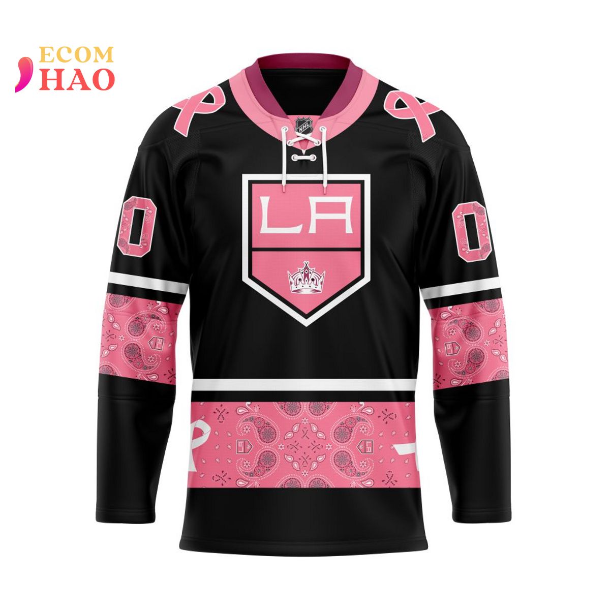 NHL New York Islanders Specialized Design In Classic Style With Paisley! IN OCTOBER WE WEAR PINK BREAST CANCER 3D Hockey Jersey