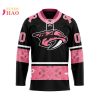 NHL New Jersey Devils Specialized Design In Classic Style With Paisley! IN OCTOBER WE WEAR PINK BREAST CANCER 3D Hockey Jersey