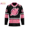 NHL New York Islanders Specialized Design In Classic Style With Paisley! IN OCTOBER WE WEAR PINK BREAST CANCER 3D Hockey Jersey