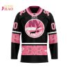 NHL New York Rangers Specialized Design In Classic Style With Paisley! IN OCTOBER WE WEAR PINK BREAST CANCER 3D Hockey Jersey