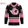NHL New York Rangers Specialized Design In Classic Style With Paisley! IN OCTOBER WE WEAR PINK BREAST CANCER 3D Hockey Jersey