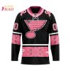 NHL Seattle Kraken Specialized Design In Classic Style With Paisley! IN OCTOBER WE WEAR PINK BREAST CANCER 3D Hockey Jersey