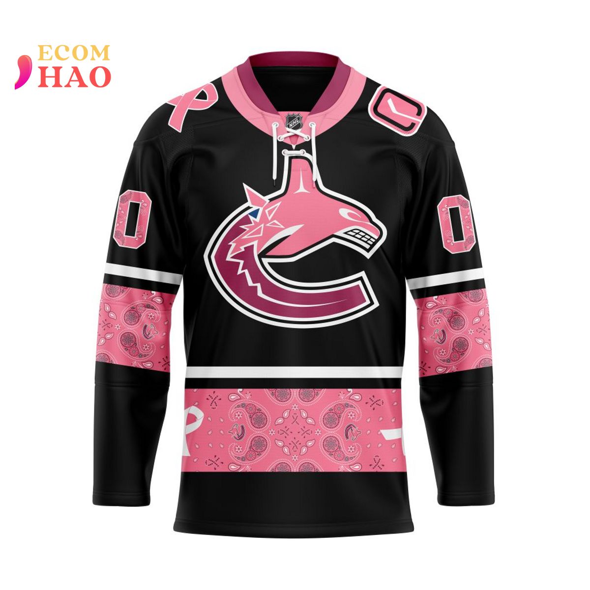 NHL Washington Capitals Specialized Design In Classic Style With Paisley! IN OCTOBER WE WEAR PINK BREAST CANCER 3D Hockey Jersey