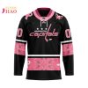 NHL Winnipeg Jets Specialized Design In Classic Style With Paisley! IN OCTOBER WE WEAR PINK BREAST CANCER 3D Hockey Jersey