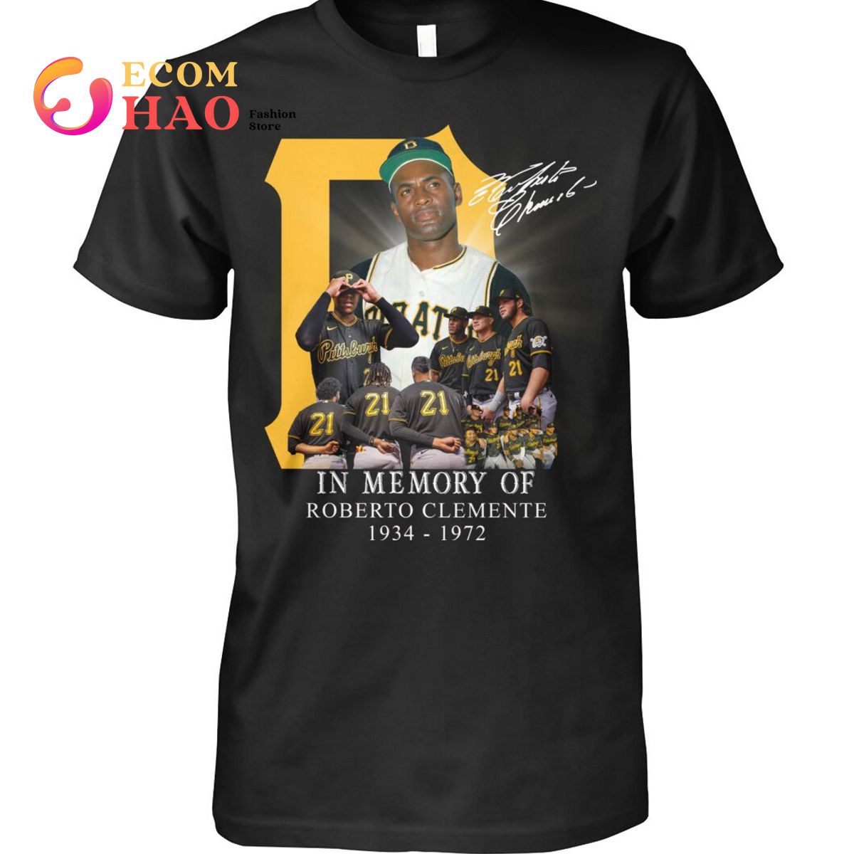 In Memory Of Roberto Clemente 1934 – 1972 T-Shirt