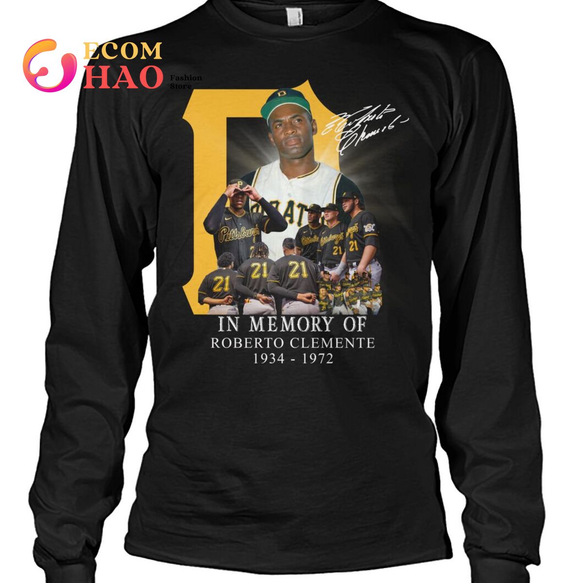 In Memory Of Roberto Clemente 1934 – 1972 T-Shirt