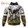 NFL Baltimore Ravens Specialized Specialized Design Wih Deer Skull And Forest Pattern For Go Hunting 3D Hoodie