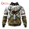 NFL Baltimore Ravens Specialized Specialized Design Wih Deer Skull And Forest Pattern For Go Hunting 3D Hoodie