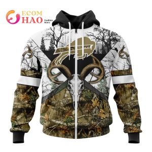 NFL Buffalo Bills Specialized Specialized Design Wih Deer Skull And Forest Pattern For Go Hunting 3D Hoodie