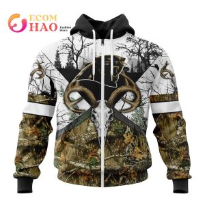 NFL Carolina Panthers Specialized Specialized Design Wih Deer Skull And Forest Pattern For Go Hunting 3D Hoodie