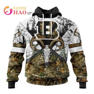 NFL Cincinnati Bengals Specialized Specialized Design Wih Deer Skull And Forest Pattern For Go Hunting 3D Hoodie