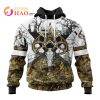 NFL Cleveland Browns Specialized Specialized Design Wih Deer Skull And Forest Pattern For Go Hunting 3D Hoodie