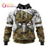 NFL Las Vegas Raiders Specialized Specialized Design Wih Deer Skull And Forest Pattern For Go Hunting 3D Hoodie