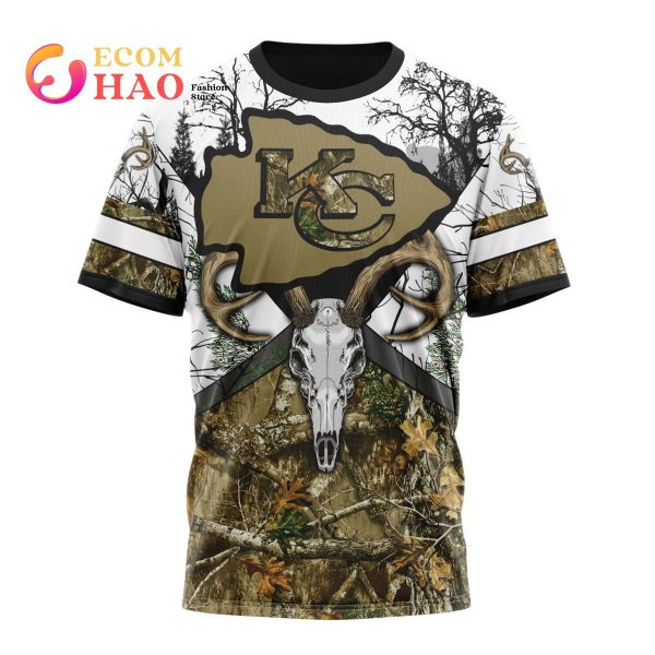 NFL Kansas City Chiefs Specialized Specialized Design Wih Deer Skull And Forest Pattern For Go Hunting 3D Hoodie