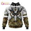 NFL Los Angeles Chargers Specialized Specialized Design Wih Deer Skull And Forest Pattern For Go Hunting 3D Hoodie
