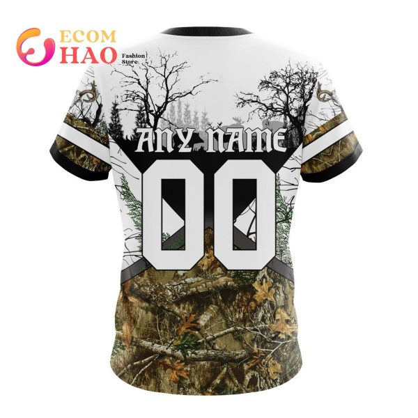 NFL Las Vegas Raiders Specialized Specialized Design Wih Deer Skull And Forest Pattern For Go Hunting 3D Hoodie