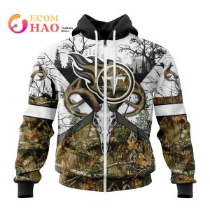 NFL Tennessee Titans Specialized Specialized Design Wih Deer Skull And Forest Pattern For Go Hunting 3D Hoodie