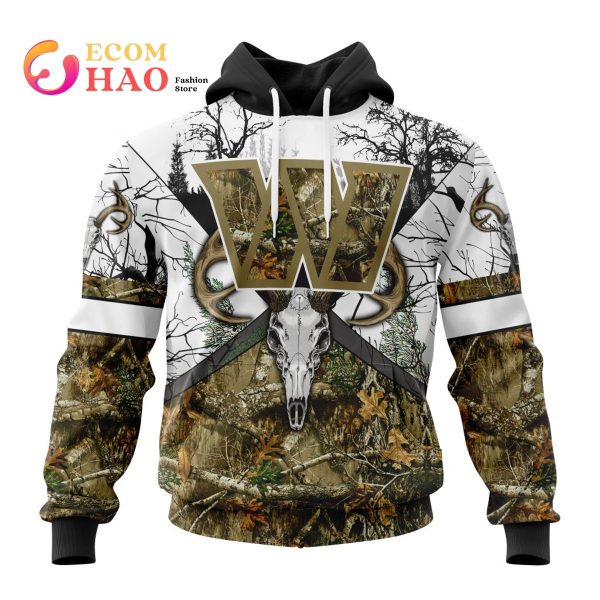 NFL Washington Football Team Specialized Specialized Design Wih Deer Skull And Forest Pattern For Go Hunting 3D Hoodie