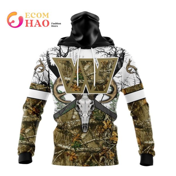 NFL Washington Football Team Specialized Specialized Design Wih Deer Skull And Forest Pattern For Go Hunting 3D Hoodie