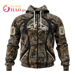 NFL Baltimore Ravens Special Camo Realtree Hunting 3D Hoodie