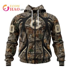 NFL Chicago Bears Special Camo Realtree Hunting 3D Hoodie