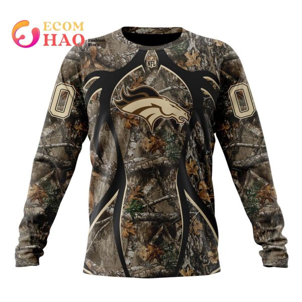 Denver Broncos NFL Team Realtree Camo Hunting Hoodie 3D All Over Print