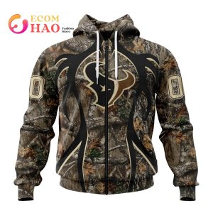 NFL Houston Texans Special Camo Realtree Hunting 3D Hoodie
