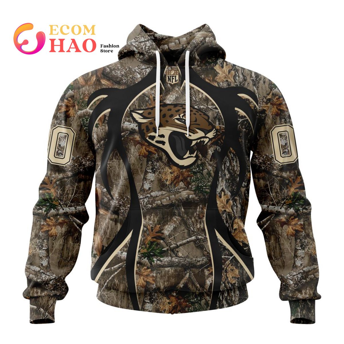 NFL Jacksonville Jaguars Special Camo Realtree Hunting 3D Hoodie