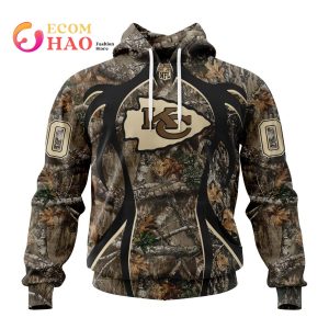 NFL Kansas City Chiefs Special Camo Realtree Hunting 3D Hoodie