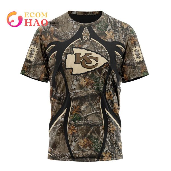 NFL Kansas City Chiefs Special Camo Realtree Hunting 3D Hoodie