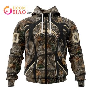 NFL Los Angeles Chargers Special Camo Realtree Hunting 3D Hoodie