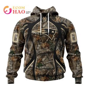 NFL New England Patriots Special Camo Realtree Hunting 3D Hoodie