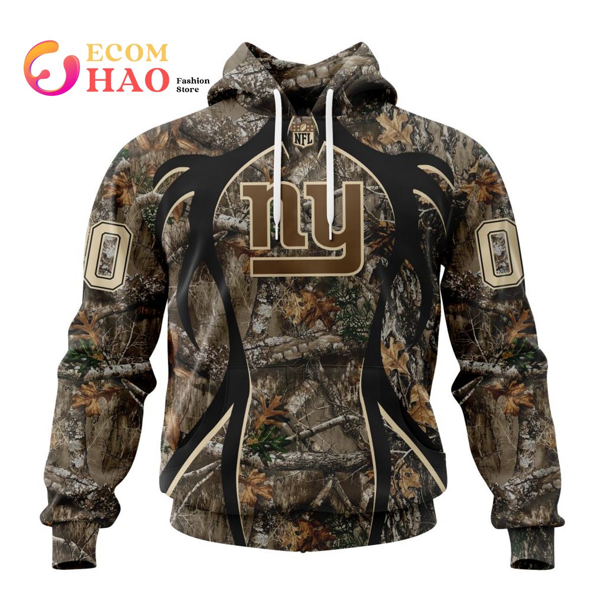 NFL New England Patriots Special Camo Realtree Hunting 3D Hoodie